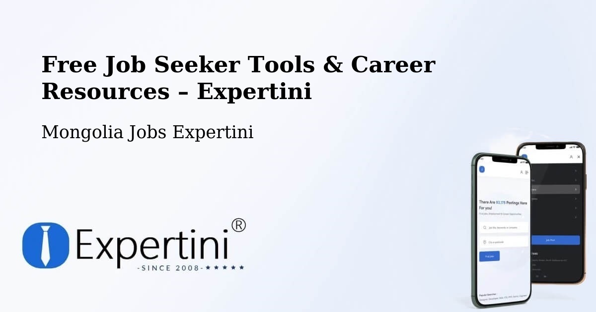 Free Job Seeker Tools & Career Resources – Darhan - Darhan, Mongolia Jobs Expertini